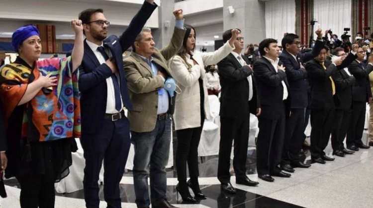 Gabinete de ministros paritario de Luis Arce