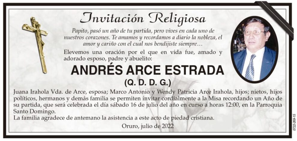 Parte Necrológico de Nancy Edith Araya Navarro