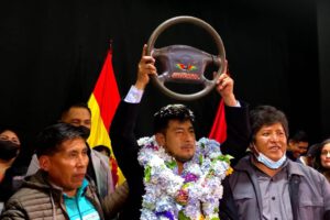 Rogelio Maldonado en homenaje a la gesta libertaria de La Paz
