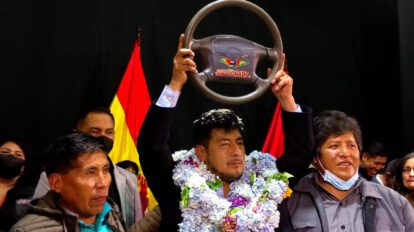 Rogelio Maldonado en homenaje a la gesta libertaria de La Paz