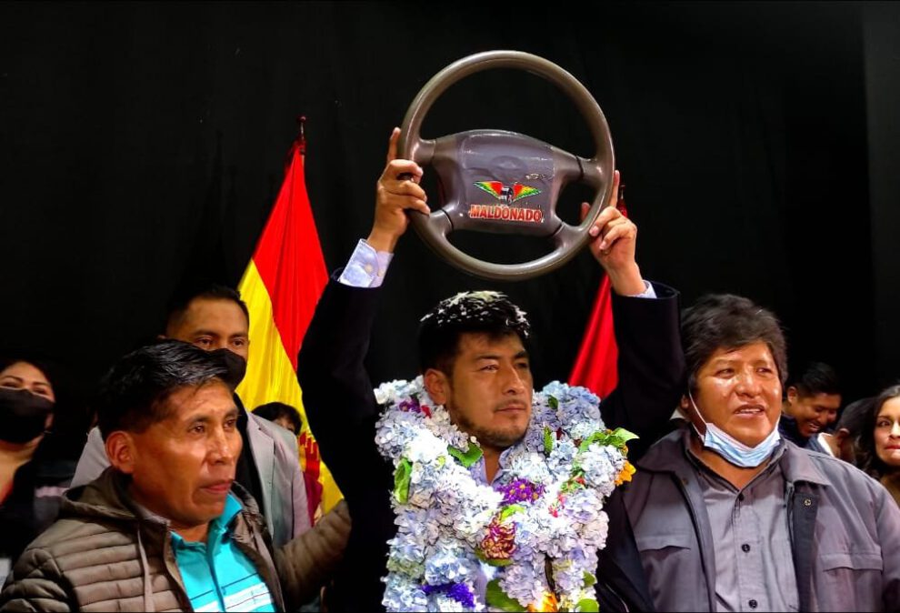 Rogelio Maldonado en homenaje a la gesta libertaria de La Paz