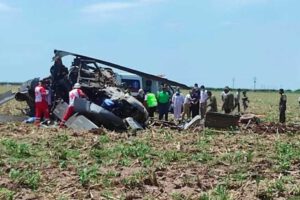 Accidente de helicóptero en Sinaloa