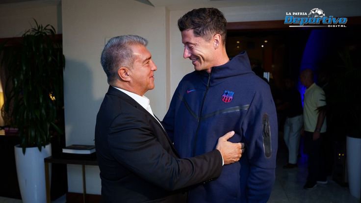 Robert Lewandowski se vistió de azulgrana