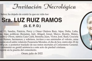 Necrológica Luz Ruiz Ramos