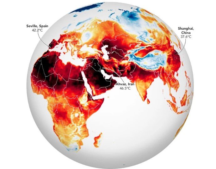 Olas de calor según la Organización Meteorológica Mundial