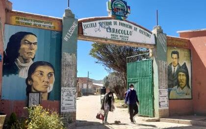 Nueva infraestructura y muro perimetral en la ESFM de Caracollo