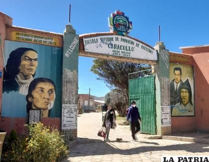 Nueva infraestructura y muro perimetral en la ESFM de Caracollo