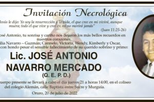 Lic. José Antonio Navarro Mercado Q. E. P. D.