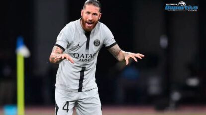 Sergio Ramos en su afán de demostrar sus condiciones en el PSG