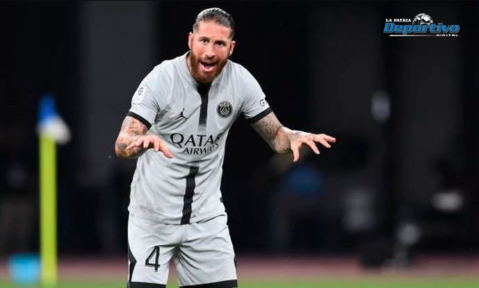 Sergio Ramos en su afán de demostrar sus condiciones en el PSG