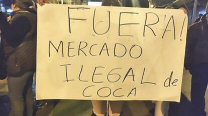 Protestas contra el mercado paralelo de coca en La Paz
