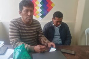 billetera móvil en el contexto de la protesta de campesinos en Bolivia