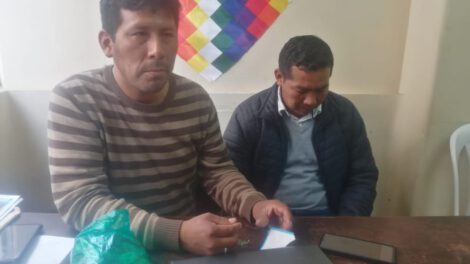 billetera móvil en el contexto de la protesta de campesinos en Bolivia