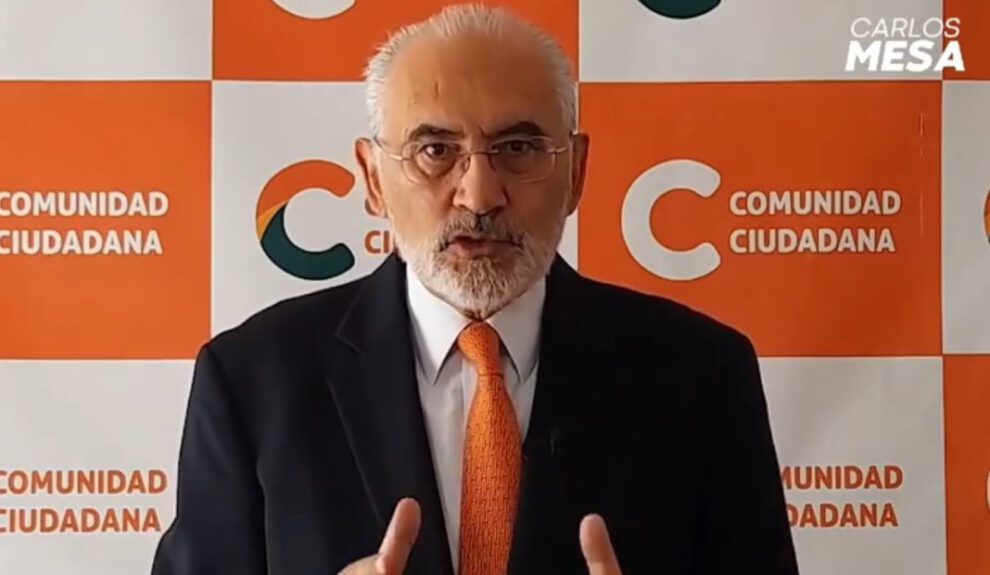 Carlos Mesa asegura que el MAS busca descabezar a la oposición