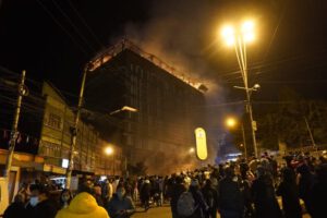 Incendio Mall Gran Vía en La Paz