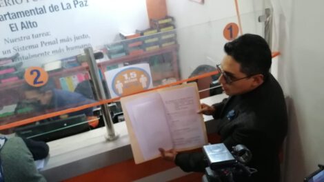 Denuncia por violencia política presentada por Eva Copa