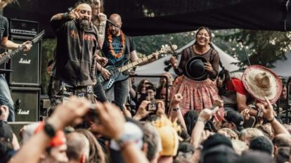 Ayde la metalera en el festival Obscene Extreme en República Checa
