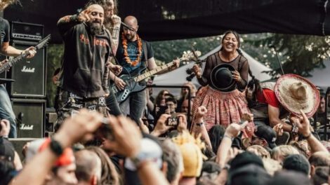 Ayde la metalera en el festival Obscene Extreme en República Checa