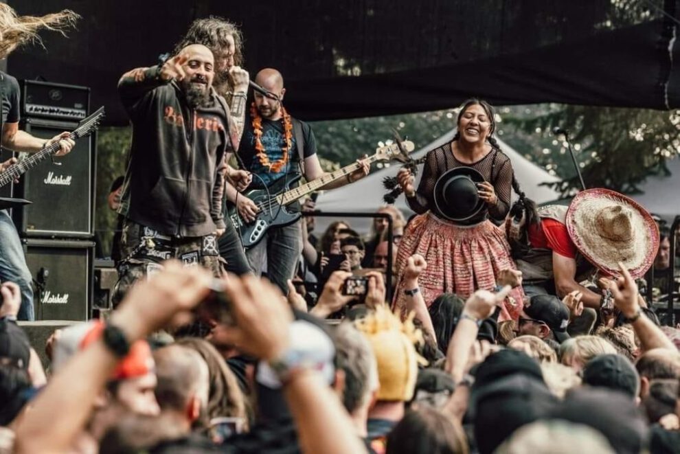 Ayde la metalera en el festival Obscene Extreme en República Checa