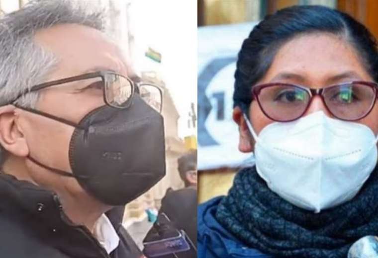 Gustavo Torrico y la alcaldesa de El Alto Eva Copa