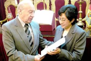 Día del Juez Boliviano con Silvia Patricia Guerra en la Corte de Oruro