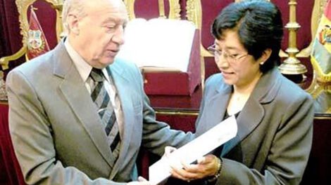 Día del Juez Boliviano con Silvia Patricia Guerra en la Corte de Oruro