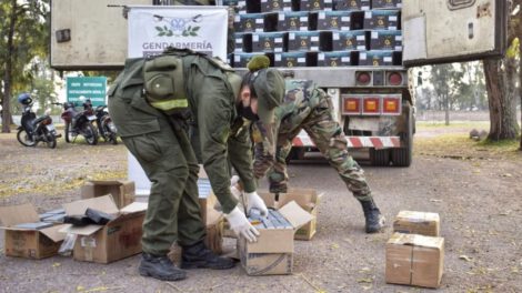 Droga en frontera Argentina hallada por la Gendarmería