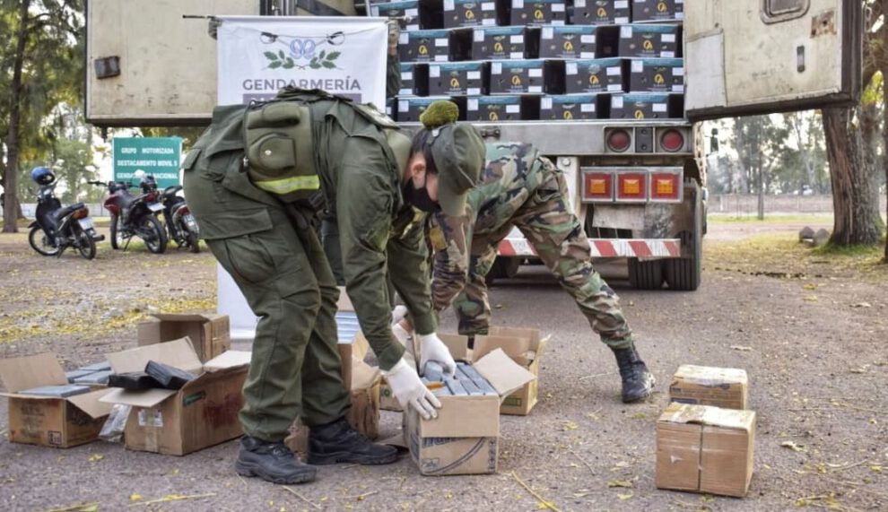 Droga en frontera Argentina hallada por la Gendarmería