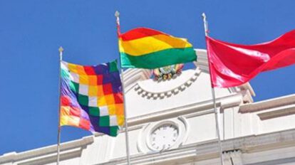 embanderamiento en Oruro por fiestas patrias