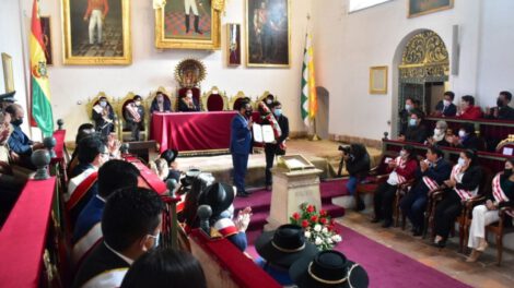 Independencia de Bolivia en la sesión de honor de la ALP