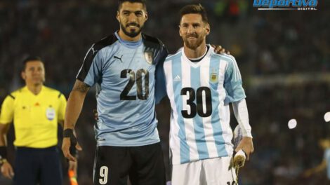 Luis Suárez y Lionel Messi promocionan la candidatura para el Mundial 2030