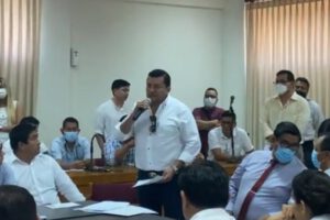Johnny Fernández en su intervención sobre el Censo de Población