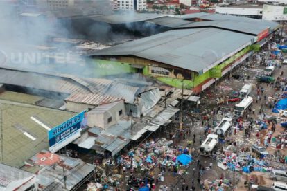 Incendio Mercado Mutualista en Santa Cruz