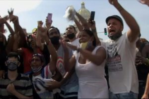 Protestas en Cuba por los apagones en Santiago