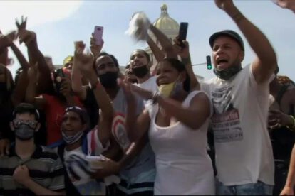 Protestas en Cuba por los apagones en Santiago