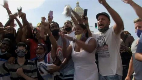 Protestas en Cuba por los apagones en Santiago