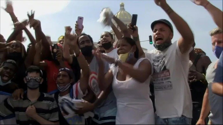 Protestas en Cuba por los apagones en Santiago