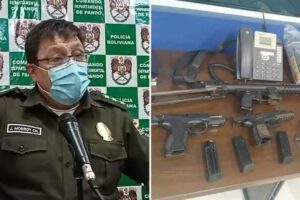 Policía Boliviana aclara la situación del teniente detenido con armas