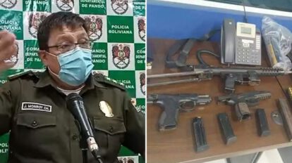 Policía Boliviana aclara la situación del teniente detenido con armas