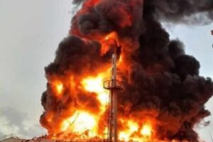 Incendio en Matanzas, Cuba
