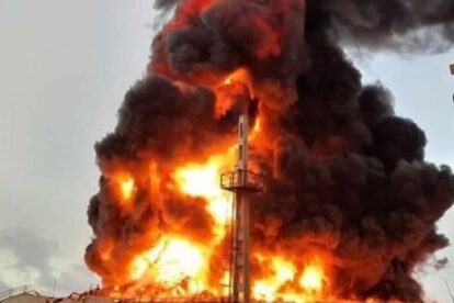 Incendio en Matanzas, Cuba
