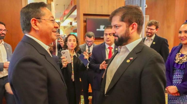 Fortalecimiento del comercio con Chile entre Luis Arce y Gabriel Boric