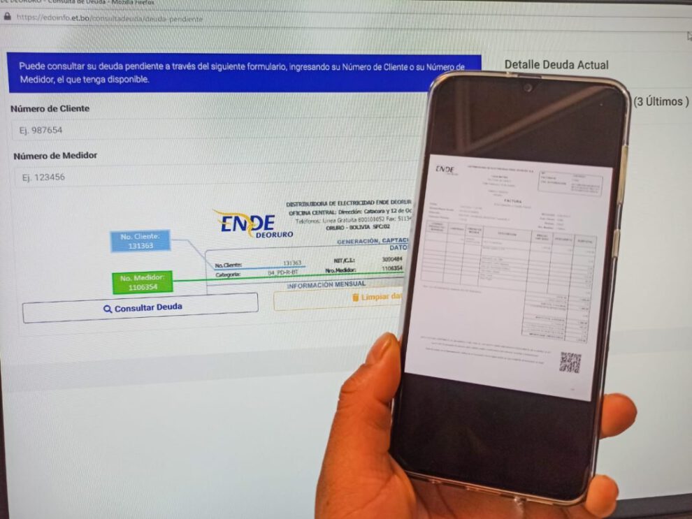 facturación electrónica de Ende en Oruro