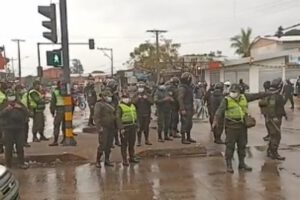 Detención de diputada Creemos durante el paro cívico