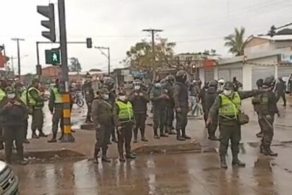 Detención de diputada Creemos durante el paro cívico