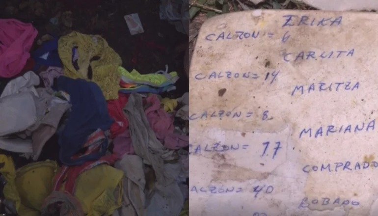 Hallan prendas íntimas en Santa Cruz