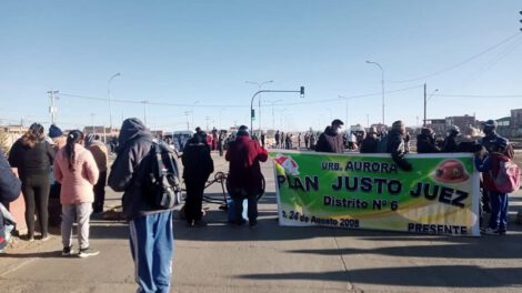 Movilización del Distrito 6 en Oruro
