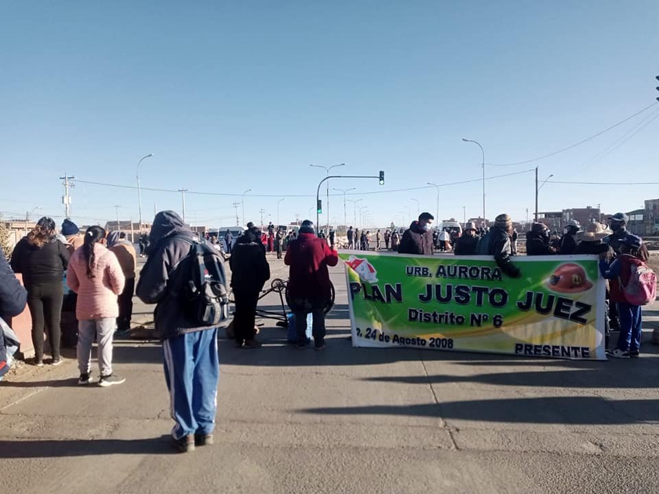 Movilización del Distrito 6 en Oruro