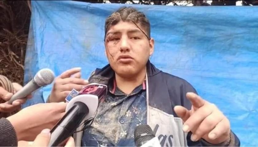 Joven ofrendado como sullu