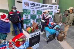 Devolución de objetos recuperados por la Felcc en Oruro